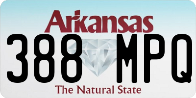 AR license plate 388MPQ