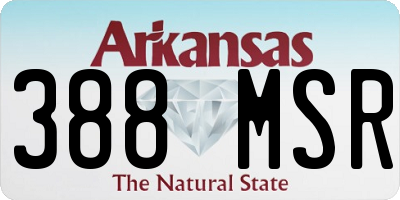 AR license plate 388MSR