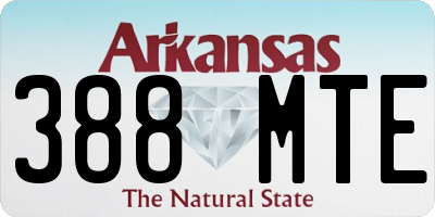 AR license plate 388MTE