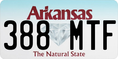 AR license plate 388MTF
