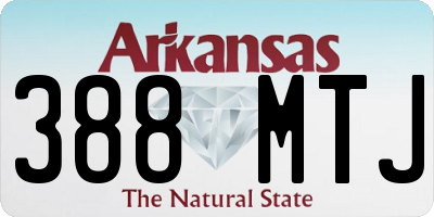 AR license plate 388MTJ