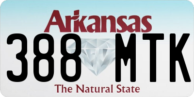 AR license plate 388MTK