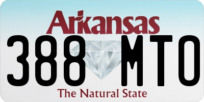 AR license plate 388MTO