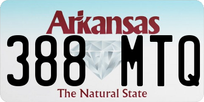 AR license plate 388MTQ