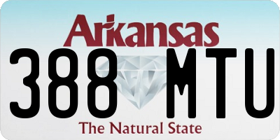 AR license plate 388MTU