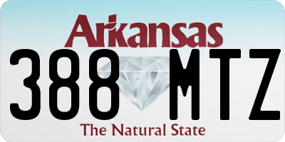 AR license plate 388MTZ