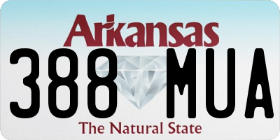 AR license plate 388MUA