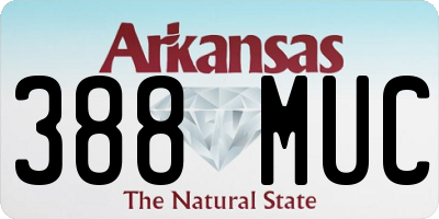 AR license plate 388MUC