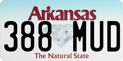 AR license plate 388MUD
