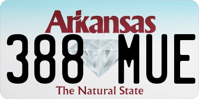 AR license plate 388MUE