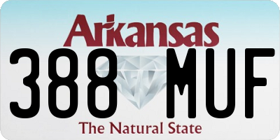 AR license plate 388MUF