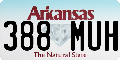 AR license plate 388MUH
