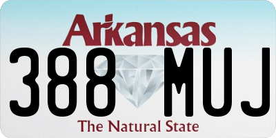 AR license plate 388MUJ