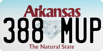 AR license plate 388MUP