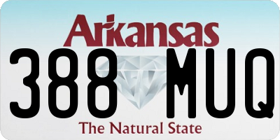 AR license plate 388MUQ