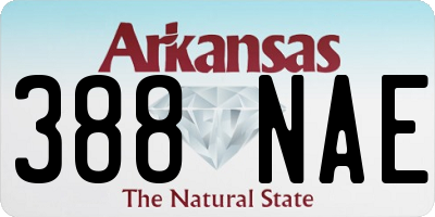 AR license plate 388NAE