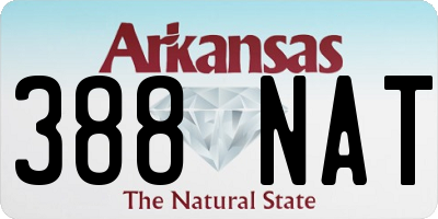 AR license plate 388NAT