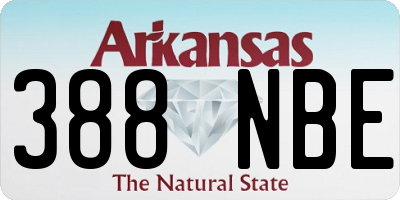 AR license plate 388NBE
