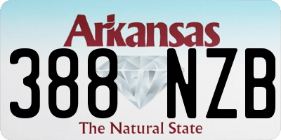 AR license plate 388NZB