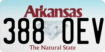 AR license plate 388OEV