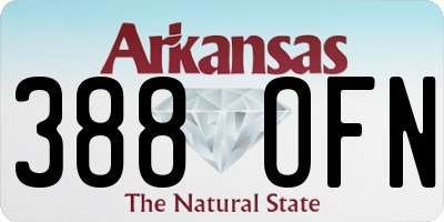 AR license plate 388OFN