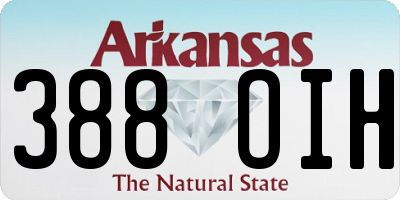 AR license plate 388OIH