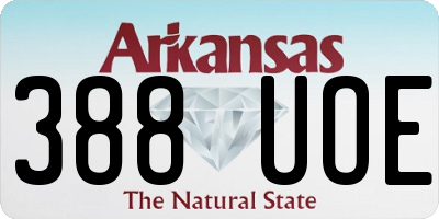 AR license plate 388UOE