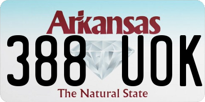 AR license plate 388UOK