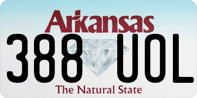 AR license plate 388UOL