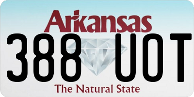 AR license plate 388UOT