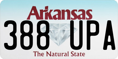 AR license plate 388UPA