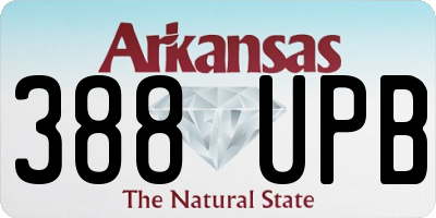 AR license plate 388UPB