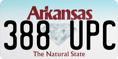 AR license plate 388UPC