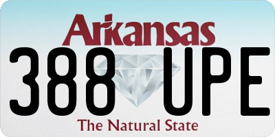 AR license plate 388UPE