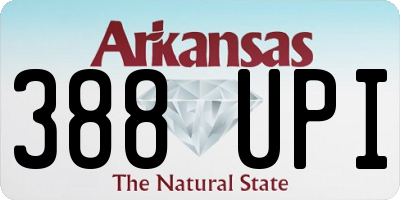 AR license plate 388UPI