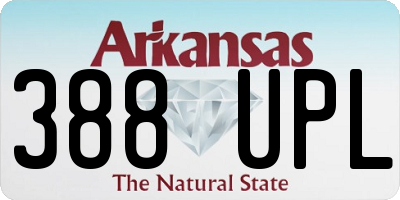 AR license plate 388UPL