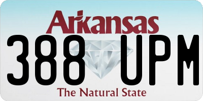 AR license plate 388UPM