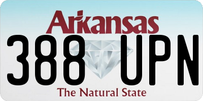 AR license plate 388UPN