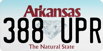AR license plate 388UPR