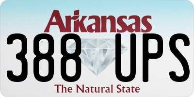 AR license plate 388UPS
