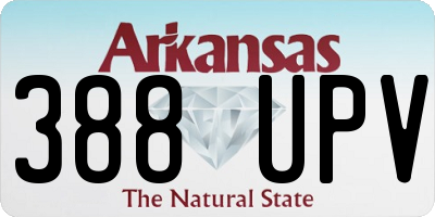 AR license plate 388UPV