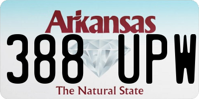 AR license plate 388UPW