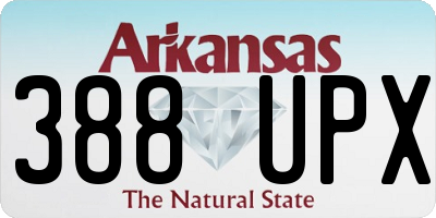 AR license plate 388UPX