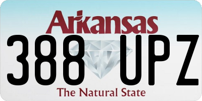 AR license plate 388UPZ
