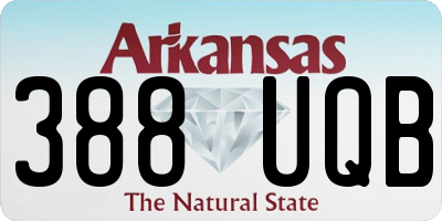 AR license plate 388UQB