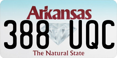 AR license plate 388UQC