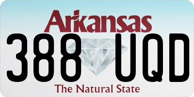 AR license plate 388UQD