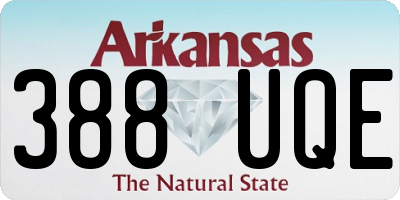 AR license plate 388UQE