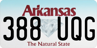 AR license plate 388UQG