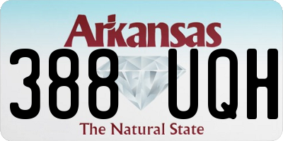 AR license plate 388UQH